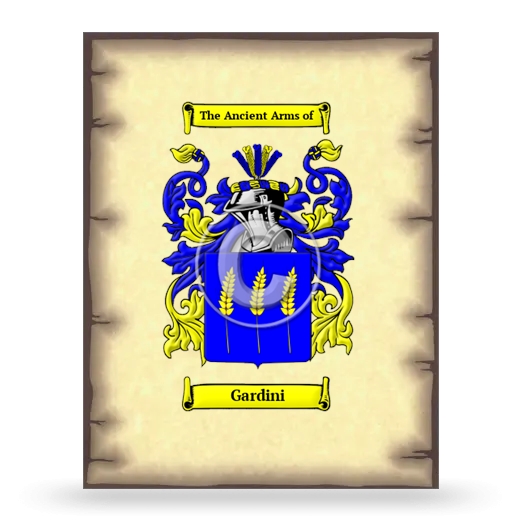 Gardini Coat of Arms Print