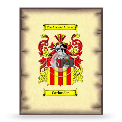 Garlander Coat of Arms Print