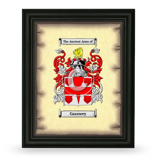 Garawey Coat of Arms Framed - Black