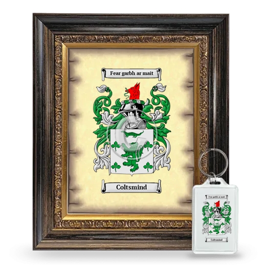Coltsmind Framed Coat of Arms and Keychain - Heirloom