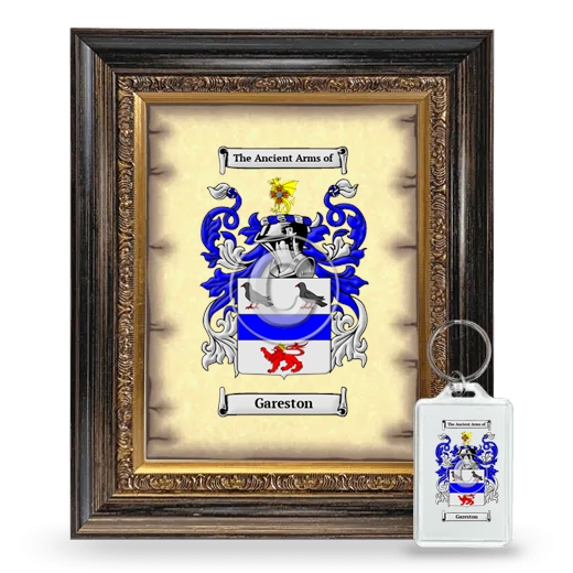 Gareston Framed Coat of Arms and Keychain - Heirloom