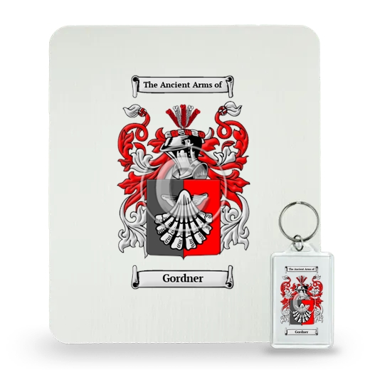 Gordner Mouse Pad and Keychain Combo Package