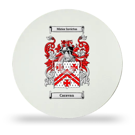 Caravan Round Mouse Pad