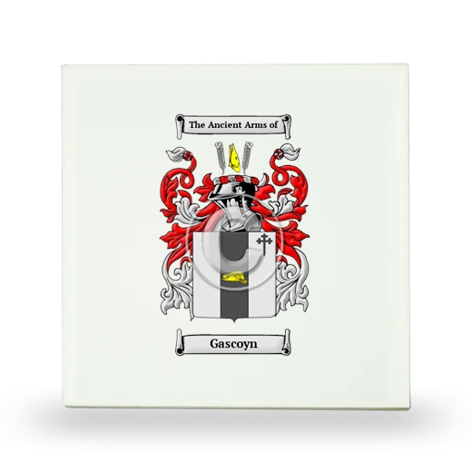 Gascoyn Small Ceramic Tile with Coat of Arms