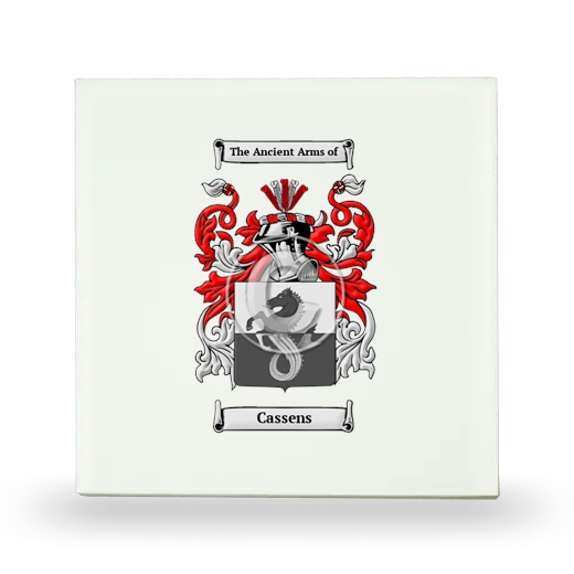 Cassens Small Ceramic Tile with Coat of Arms