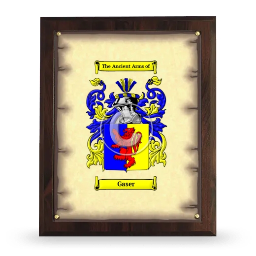 Gaser Coat of Arms Plaque