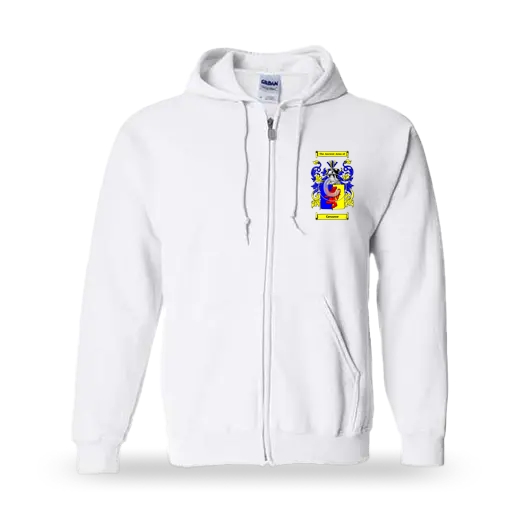 Gessere Unisex Coat of Arms Zip Sweatshirt - White