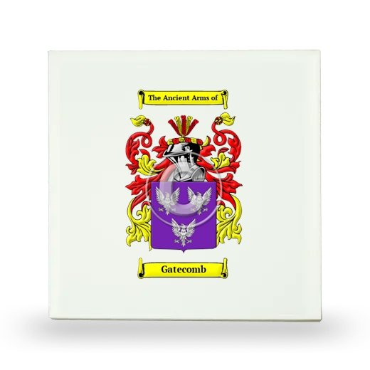 Gatecomb Small Ceramic Tile with Coat of Arms