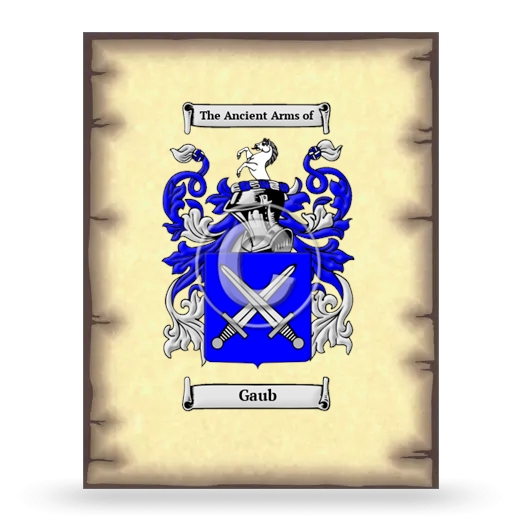 Gaub Coat of Arms Print