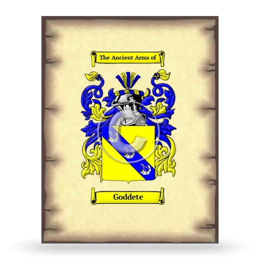 Goddete Coat of Arms Print