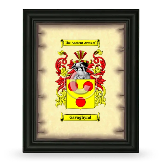 Gavaghynd Coat of Arms Framed - Black