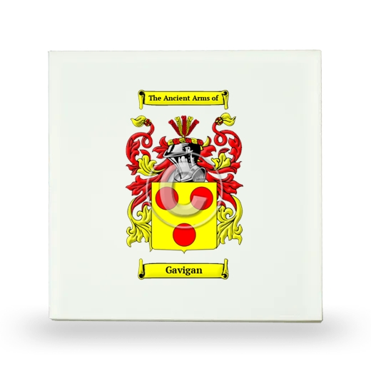 Gavigan Small Ceramic Tile with Coat of Arms