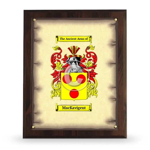 MacKavigent Coat of Arms Plaque