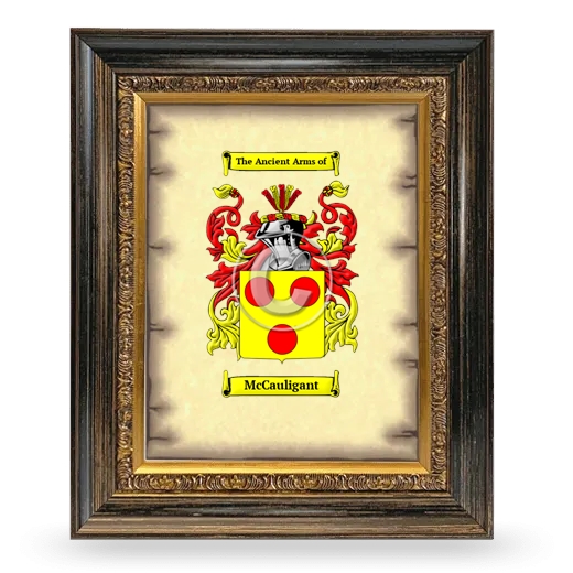 McCauligant Coat of Arms Framed - Heirloom