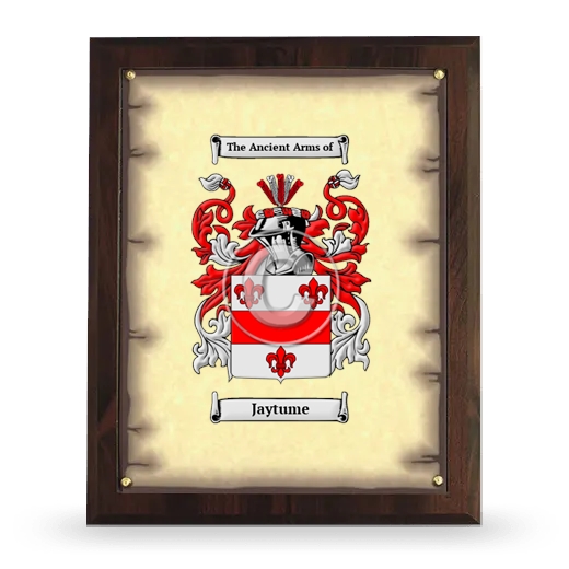 Jaytume Coat of Arms Plaque