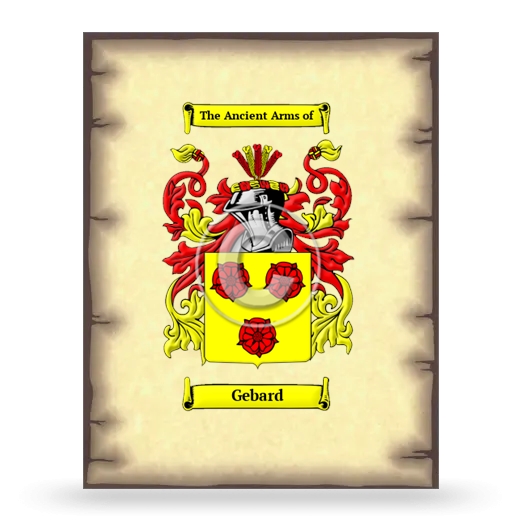 Gebard Coat of Arms Print