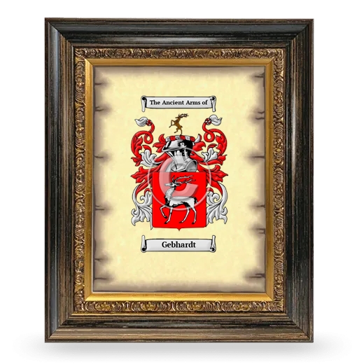 Gebhardt Coat of Arms Framed - Heirloom