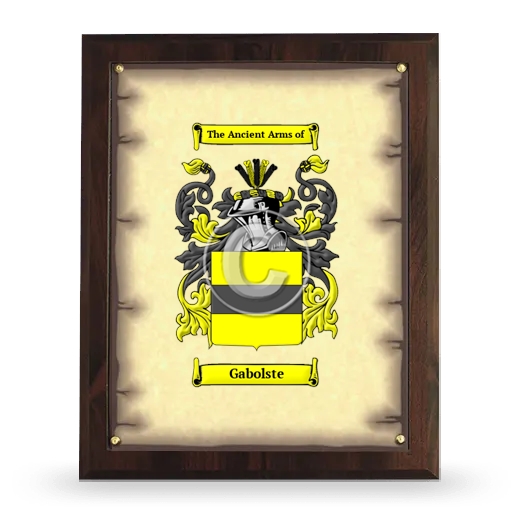 Gabolste Coat of Arms Plaque