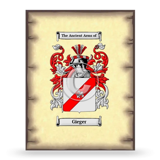Gieger Coat of Arms Print