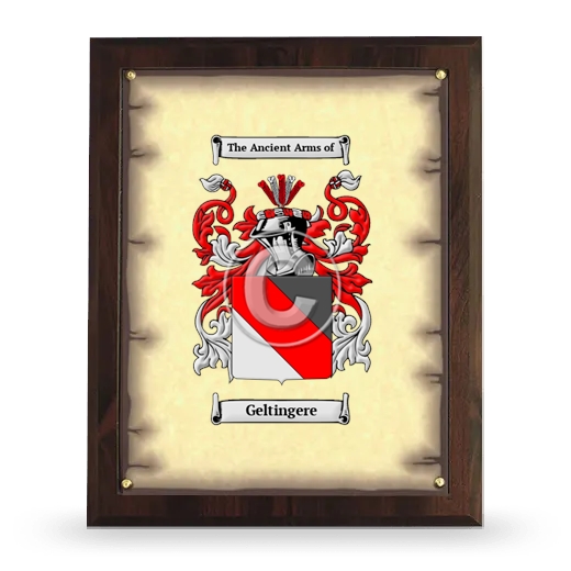 Geltingere Coat of Arms Plaque