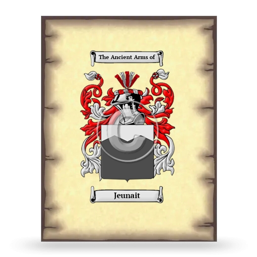 Jeunait Coat of Arms Print