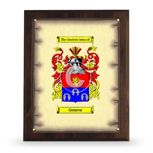 Geneva Coat of Arms Plaque