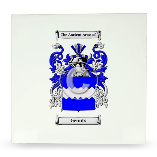 Gennts Large Ceramic Tile with Coat of Arms