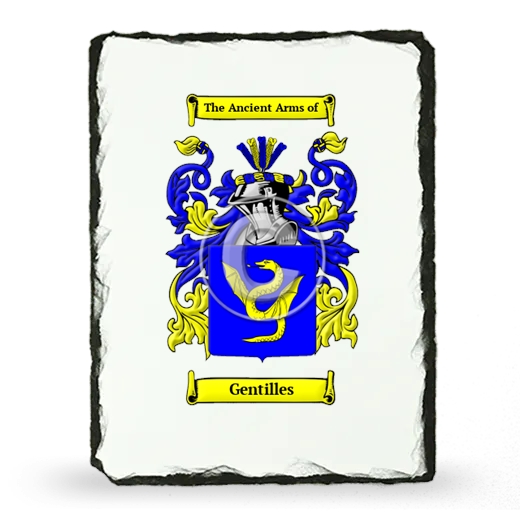 Gentilles Coat of Arms Slate