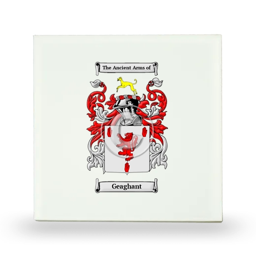 Geaghant Small Ceramic Tile with Coat of Arms