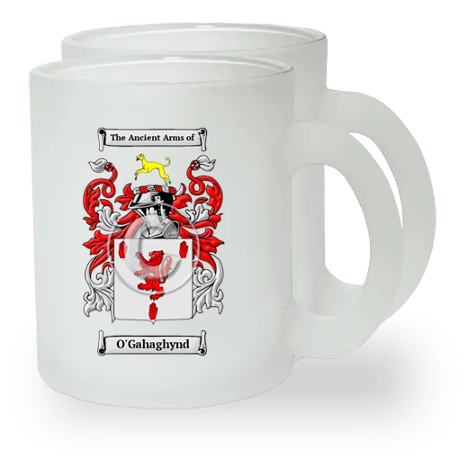 O'Gahaghynd Pair of Frosted Glass Mugs