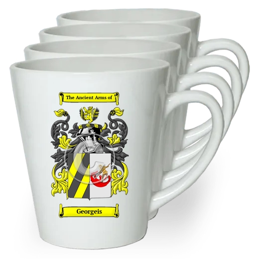 Georgeis Set of 4 Latte Mugs