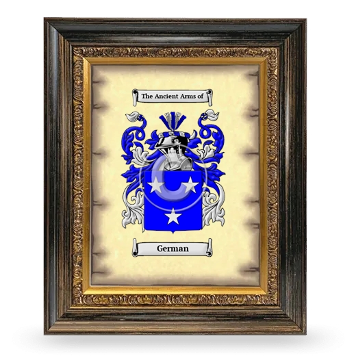 German Coat of Arms Framed - Heirloom