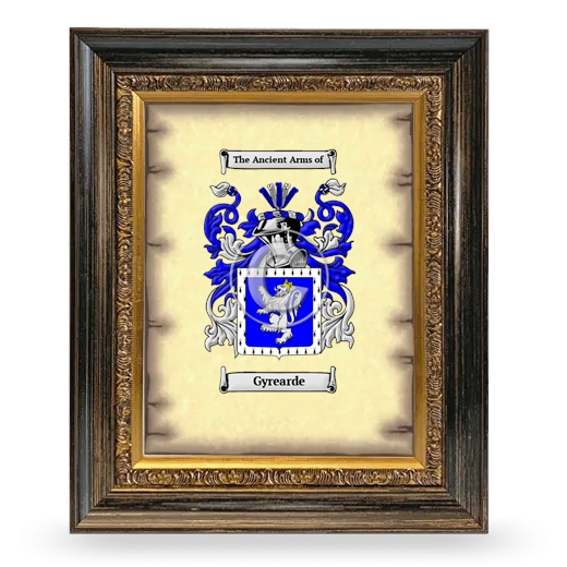 Gyrearde Coat of Arms Framed - Heirloom