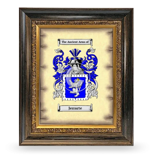 Jerrarte Coat of Arms Framed - Heirloom