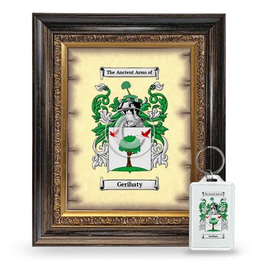 Gerihaty Framed Coat of Arms and Keychain - Heirloom