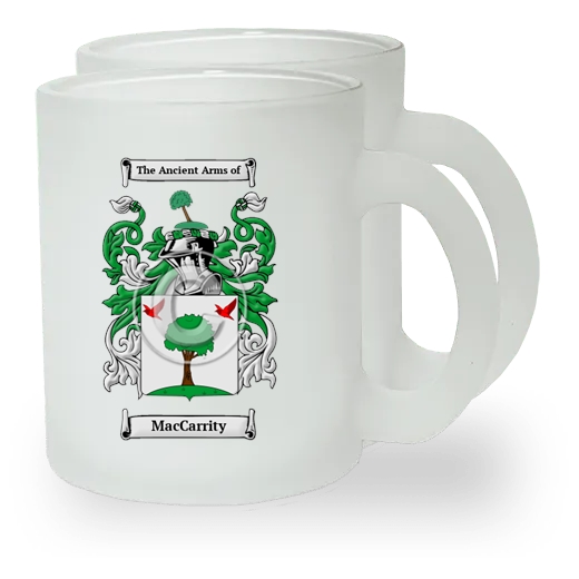 MacCarrity Pair of Frosted Glass Mugs