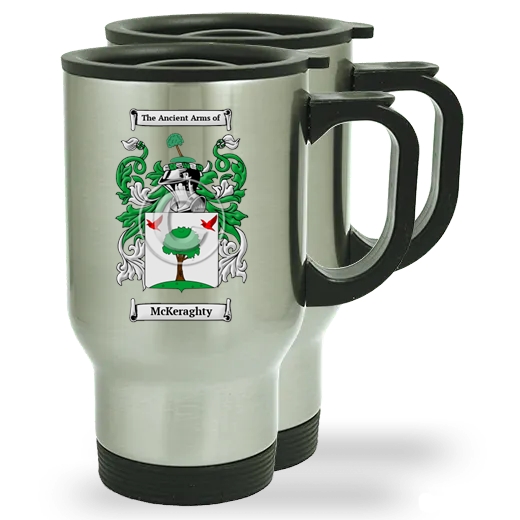 McKeraghty Pair of Steel Travel Mugs