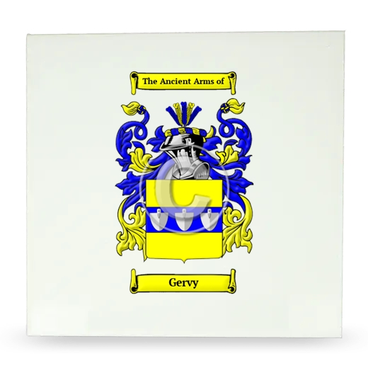Gervy Large Ceramic Tile with Coat of Arms