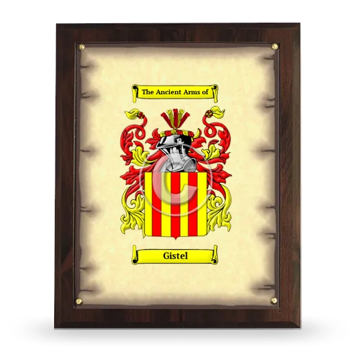 Gistel Coat of Arms Plaque