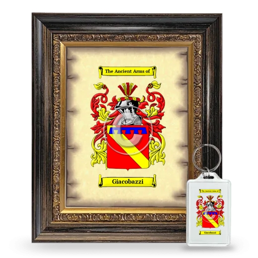 Giacobazzi Framed Coat of Arms and Keychain - Heirloom