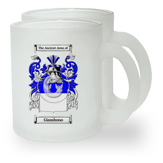 Giambono Pair of Frosted Glass Mugs