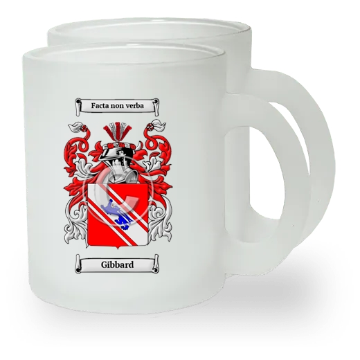 Gibbard Pair of Frosted Glass Mugs