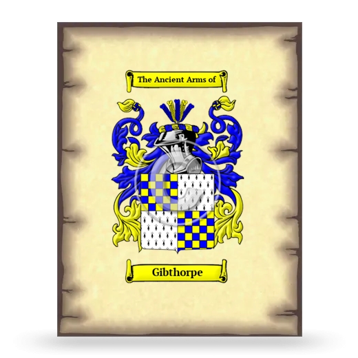 Gibthorpe Coat of Arms Print