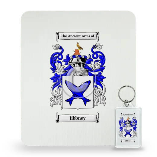 Jibbney Mouse Pad and Keychain Combo Package