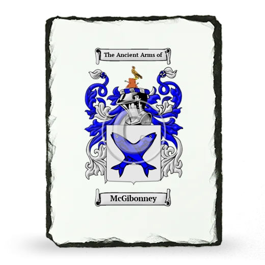 McGibonney Coat of Arms Slate