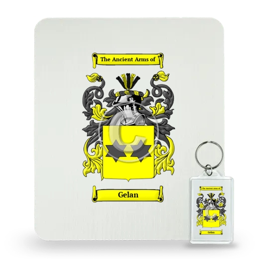 Gelan Mouse Pad and Keychain Combo Package