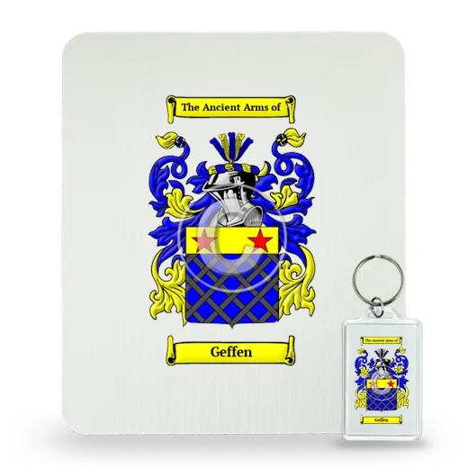 Geffen Mouse Pad and Keychain Combo Package