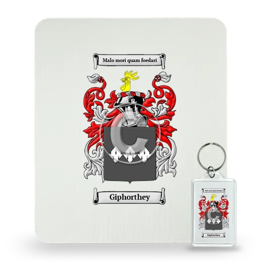 Giphorthey Mouse Pad and Keychain Combo Package