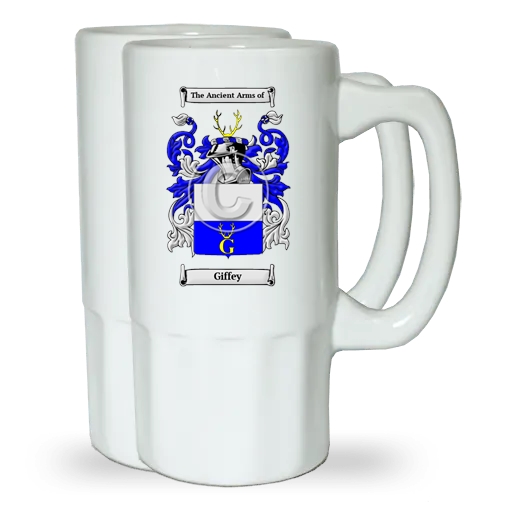 Giffey Pair of Beer Steins