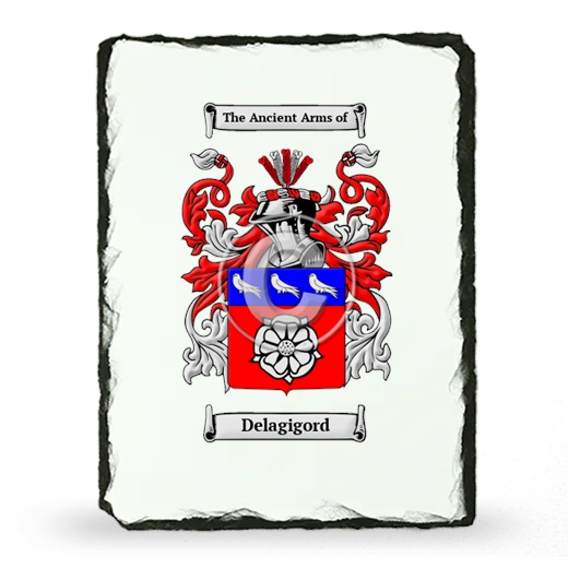 Delagigord Coat of Arms Slate